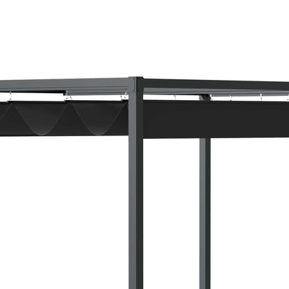 Nancy's Strove Pergola - Tuinpaviljoen - Zonwering - UV-Bestendig Zonnedak - Zwart - ± 300 x 215 x 220 cm