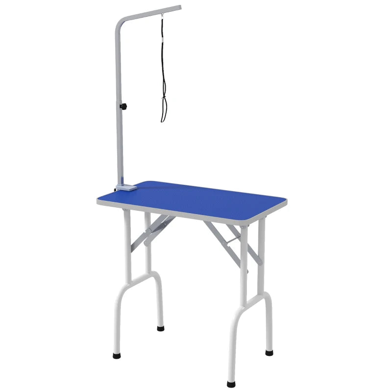 Nancy's Moglia Honden Verzorgingstafel - Antislip - Verstelbare houder - Blauw / Wit - ± 80 x 50 x 80 cm