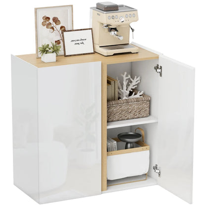 Nancy's Meltina Commode - Opbergkast - Wit / Hout - 80 x 40 x 80 cm