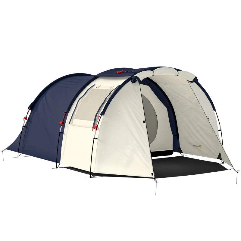 Nancy's Smarano Kampeertent - Campingtent - 2-4 Personen - Gezinstent - Blauw / Crèmewit - 385 x 240 x 140 cm