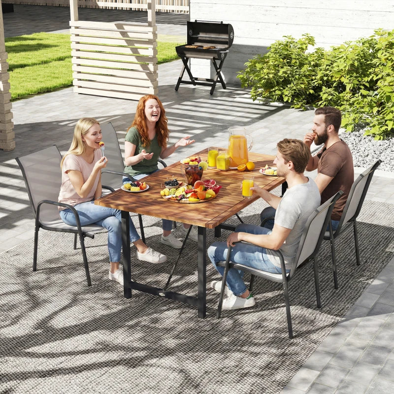 Nancy's Regalbuto Tuinstoelen - Balkonstoelen - Terrasstoelen - Set van 4 - Grijs