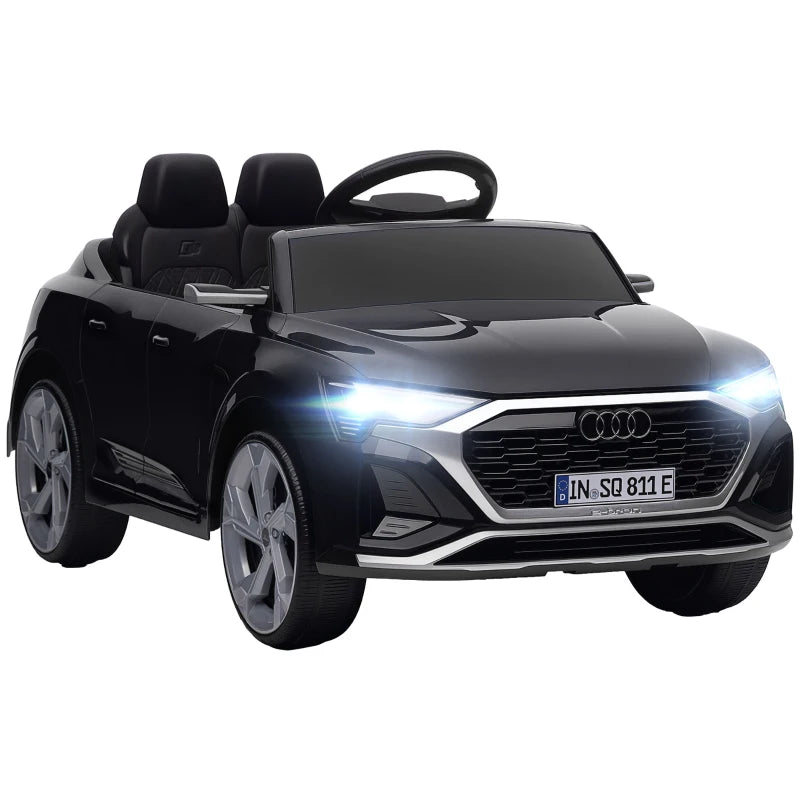 Nancy's Petritoli Elektrische auto voor kinderen - Kinderauto - Audi Q8 Sportback voor kinderen - 3-5 km/u - Zwart