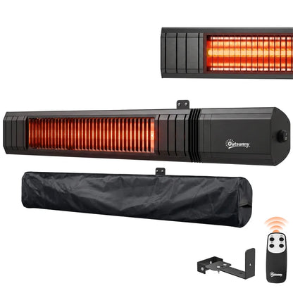 Nancy's Treglio Terrasverwarming - Terras Verwarmer - Infraroodverwarmer - 9 Verwarmingsstanden - Timer - Zwart
