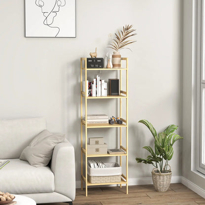 Nancy's Carreira Badkamerrek - Badkamerkast - Badkamermeubel - Bamboe - ± 45 x 30 x 140 cm