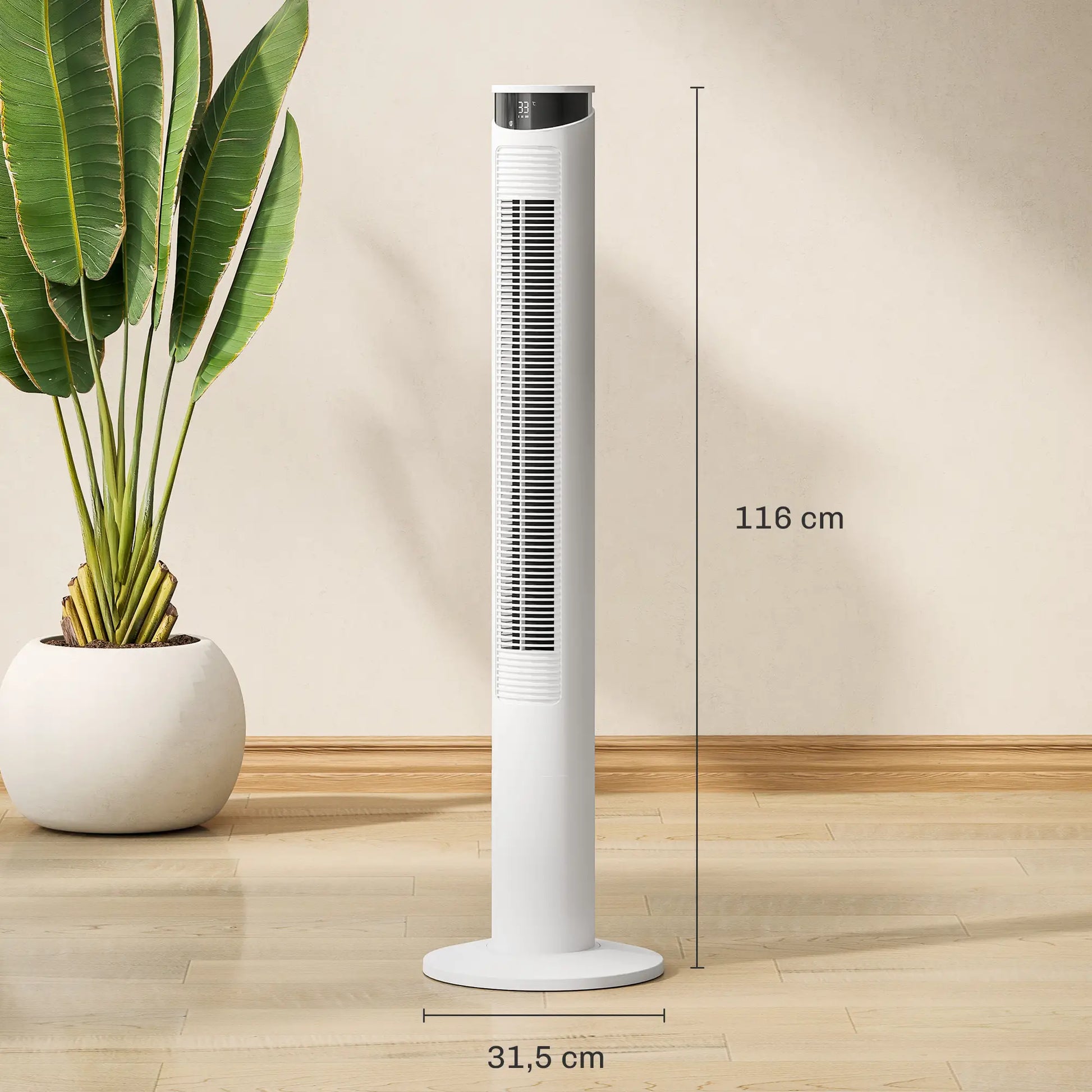 Nancy's Condofuri Ventilator - Torenventilator - Timer - Verschillende Modi en Snelheden - Wit