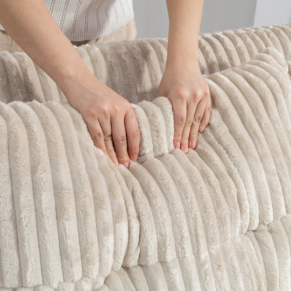 Nancy's Ostuni 2-Zitsbank - Zitbank - Slaapbank - Crèmewit - Corduroy