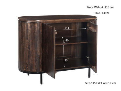 Livingfurn Noor Walnut Wandkast Dressoir 115cm
