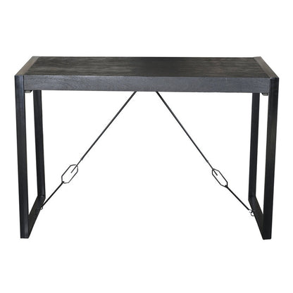 Livingfurn Norris Bartafel 140cm - Mangohout - Zwart