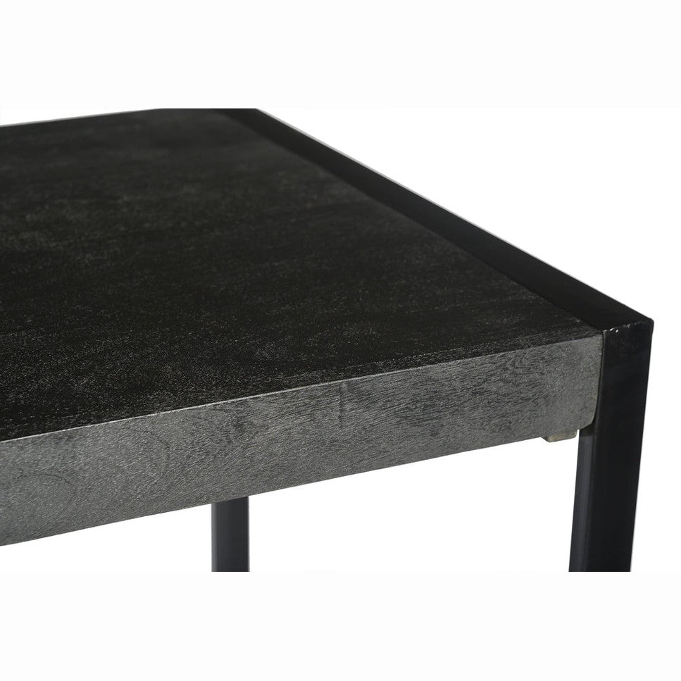 Livingfurn Norris Bartafel 140cm - Mangohout - Zwart