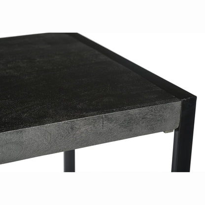 Livingfurn Norris Bartafel 140cm - Mangohout - Zwart