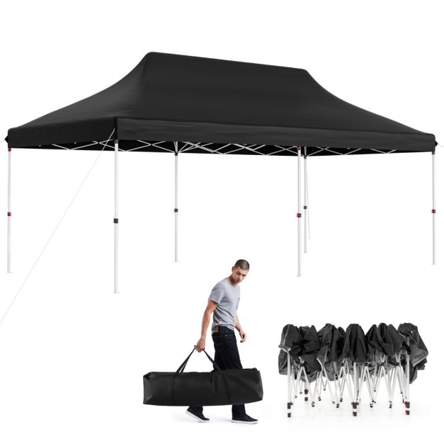 Nancy's Assentis Partytent - Paviljoen - Zwart - 300 x 600 cm