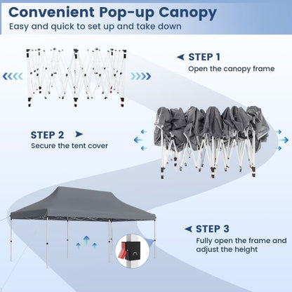Nancy's Assentis Partytent - Paviljoen - Grijs - 300 x 600 cm
