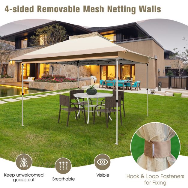 Nancy's Turcifal Paviljoen - Partytent - Tuin Paviljoen - Kaki - 360 x 360 cm