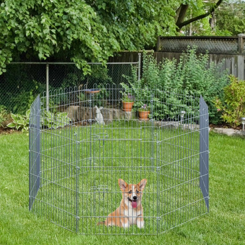Nancy's Warrens Outdoor Enclosure Puppy Run - Argent - Métal - cm x 24,8 cm x 35,83 cm