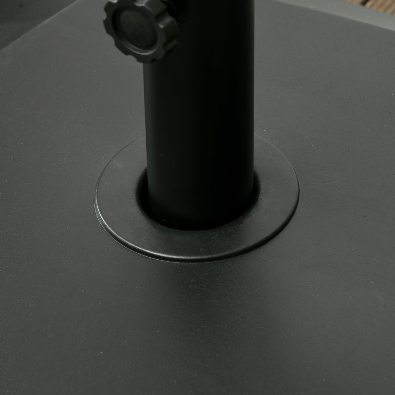 Nancy's Lutoma Parasolvoet - Parasol Standaard - Zwart - Geschikt voor parasolstok Ø38mm en Ø48mm
