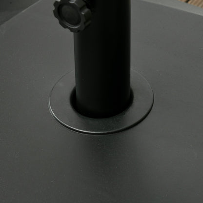 Nancy's Lutoma Parasolvoet - Parasol Standaard - Zwart - Geschikt voor parasolstok Ø38mm en Ø48mm