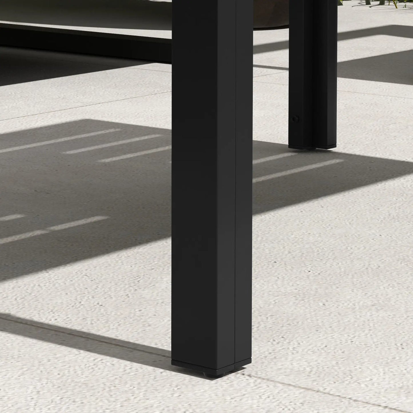 Nancy's Cecina Tuintafel - Terrastafel - Salontafel voor Buiten - Zwart - Staal -± 100 x 60 x 45 cm