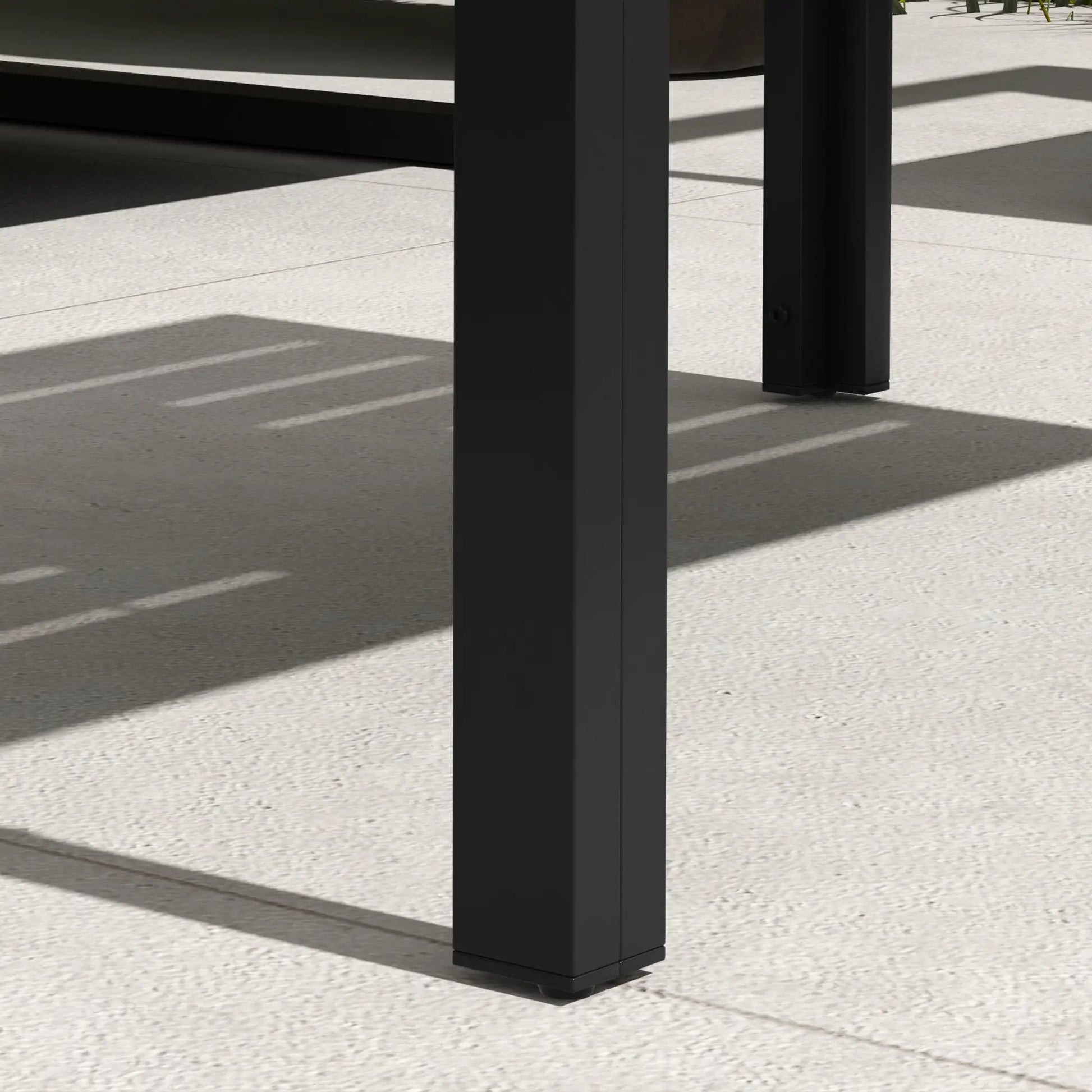Nancy's Cecina Tuintafel - Terrastafel - Salontafel voor Buiten - Zwart - Staal -± 100 x 60 x 45 cm