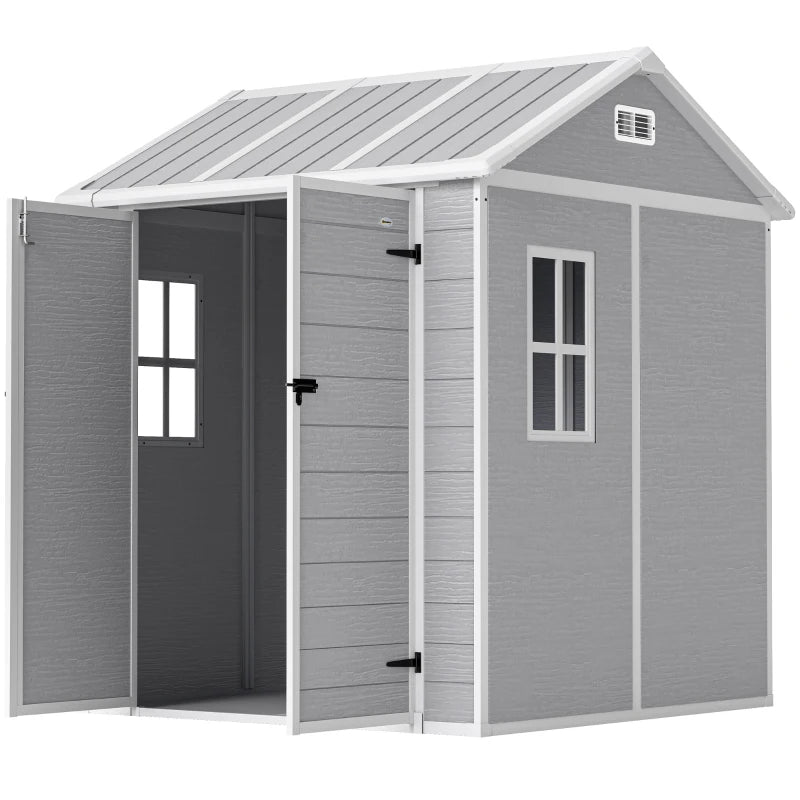 Nancy's Montauro Opbergschuur - Tuinhuisje - Schuur - Gereedschapsschuur - Grijs - ± 180 x 180 x 220 cm