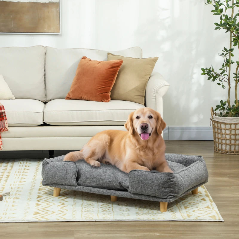 Nancy's Nurachi Hondenmand - Hondenbed - Hondenkussen - Hondensofa - Grijs - ± 95 x 65 x 25 cm
