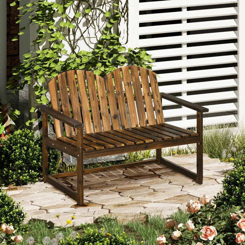 Nancy's Ribera Tuinbank - Parkbank - Balkonbank - Houten Tuinbankje - Dennenhout - ± 115 x 65 x 85 cm