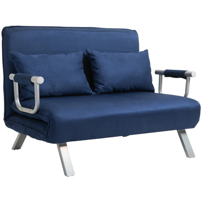Nancy's Carapito Slaapbank - Zitbank - Bank met slaapfunctie - Blauw