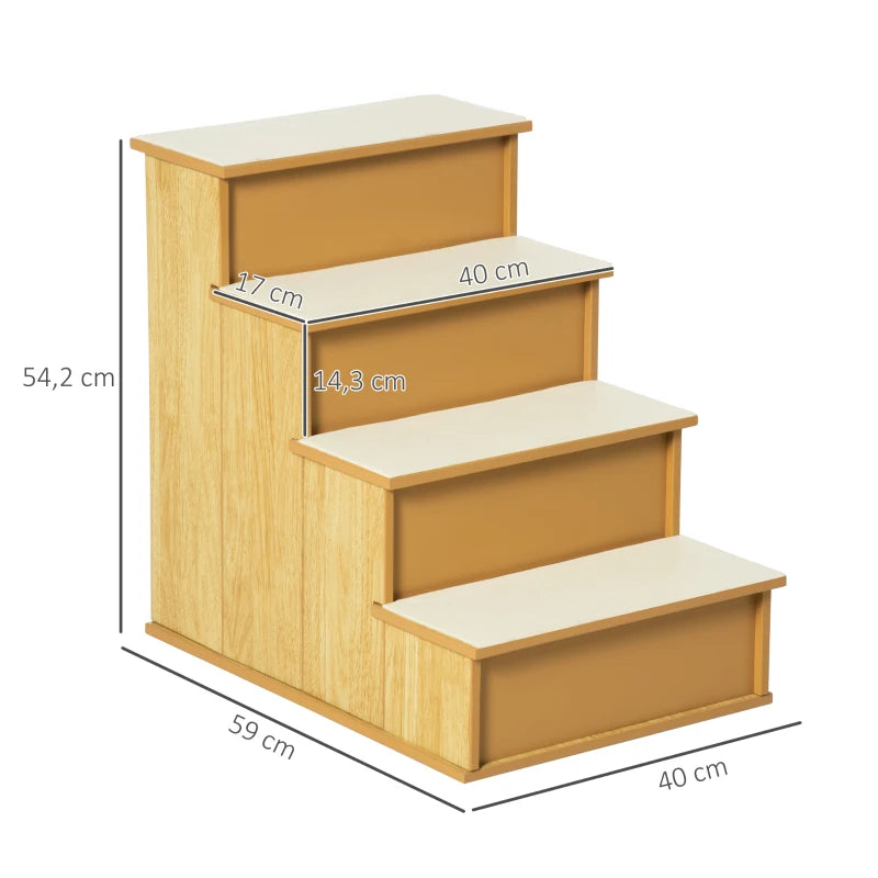 Nancy's Sorgono Hondentrap - Dierentrap - Antisliptreden - Naturel - MDF