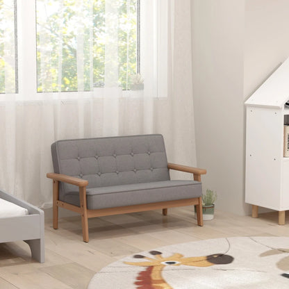 Nancy's Pessinetto Kinderbankje - Kinderstoel - Kinderfauteuil - Grijs - ± 75 x 40 x 50 cm