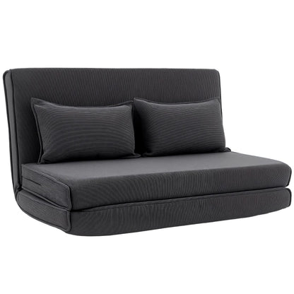 Nancy's Tavullia Slaapbank - Vloersofa - Verstelbare rugleuning - Donkergrijs - Corduroy