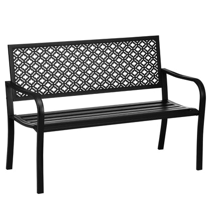 Nancy's Towcester Garden Bench - Bench - Garden Furniture - 2-seater Garden Bench - Black