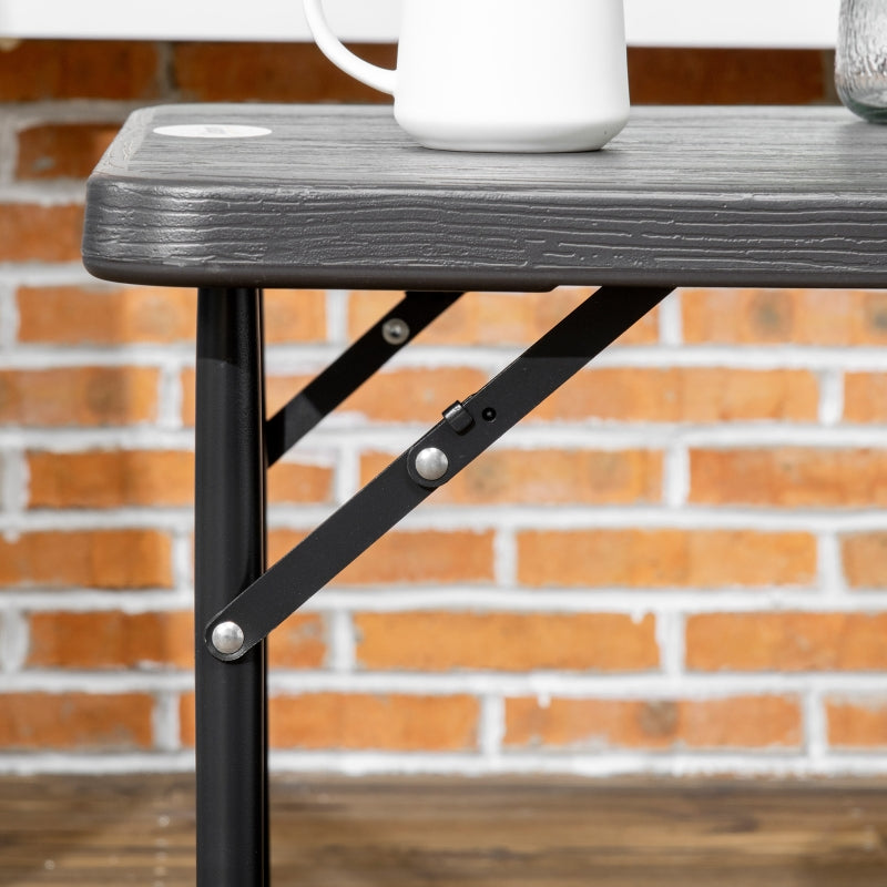 Nancy's Trevino Picknicktafel - Campingtafel - Opvrouwbaar - Grijs / Zwart - ± 120 x 60 x 75 cm