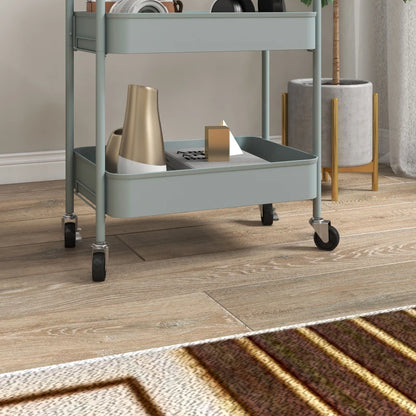 Nancy's Monterosi Trolley - Serveerwagen - Keukentrolley - Lichtblauw - Staal - ± 45 x 30 x 80 cm