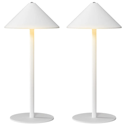 Nancy's Gonars Tafellamp - Instelbare verlichtingsopties - Touchbediening - Set van 2 - Wit