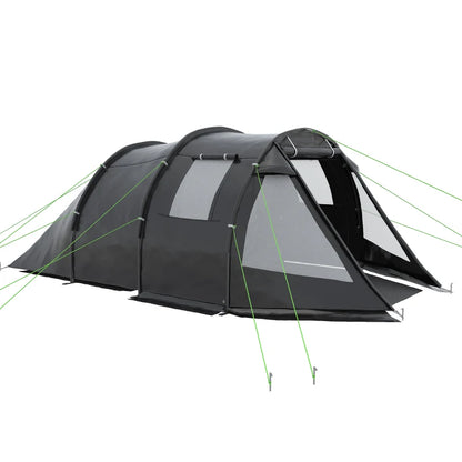Nancy's Fermentelos Kampeertent - Camping Tent - 3 tot 4 personen - Zwart - ± 475 x 265 x 170 cm