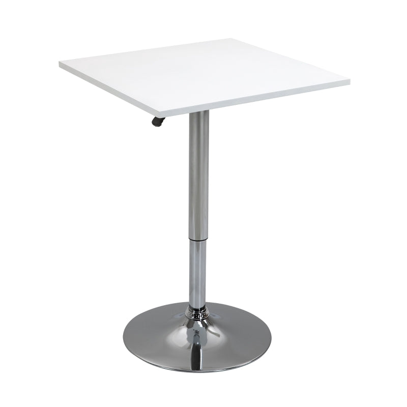 Nancy's Montegalda Bartafel - Hoge Tafel - Statafel - Wit / Zilver - Ø 60 cm