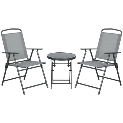 Nancy's Cimego Bistroset - Tuinset - Balkonset - Lichtgrijs