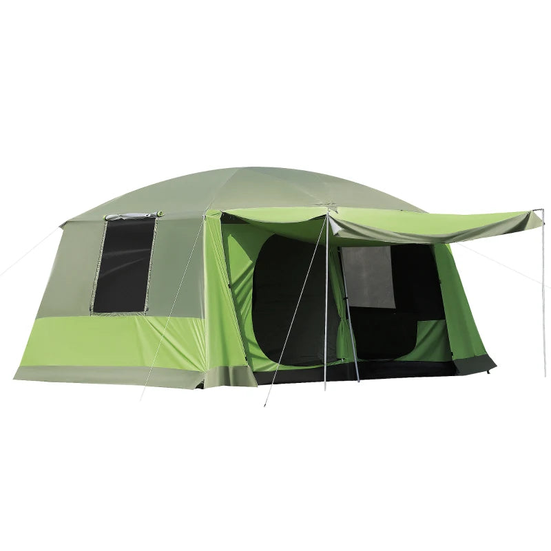 Nancy's Croja Kampeertent - Camping tent - 4 tot 8 Personen - Groen - ± 400 x 300 x 225 cm