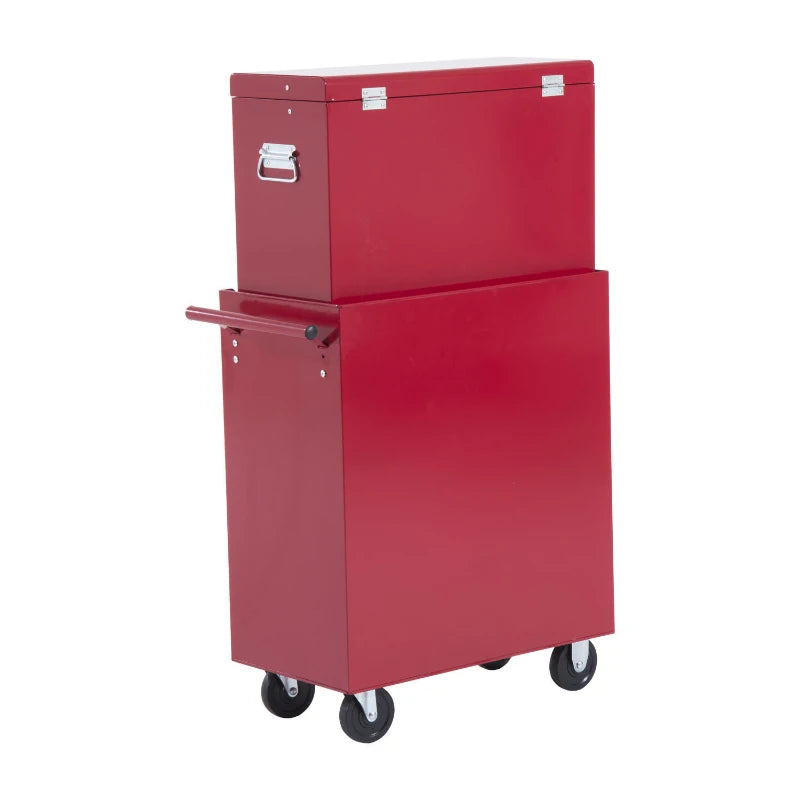 Nancy's Narcao Werkplaatswagen - Gereedschapswagen - Gereedschapskist - Rood - Staal - ± 60 x 35 x 115 cm