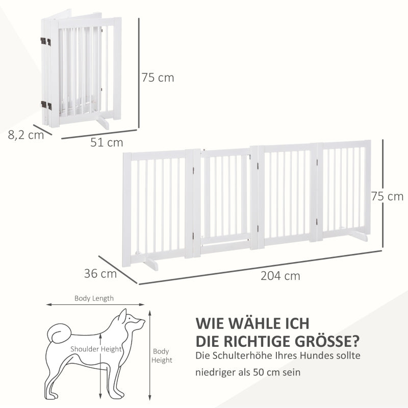 Nancy's San Lucas Hondenhek 75 cm, Houten veiligheidshek, Vrijstaand hondenhek met deur, Veiligheidshek inklapbaar, Hondenhek voor open haard & kachel