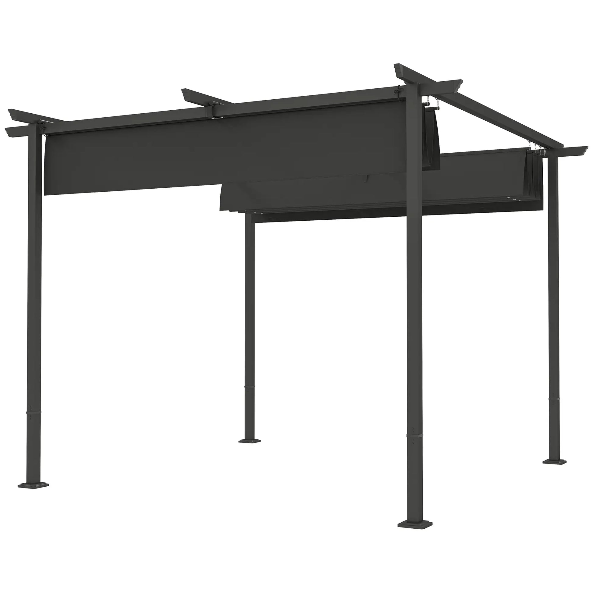 Nancy's Calcara Pergola - Paviljoen - Terras Overkapping - Grijs - ± 300 x 300 x 230 cm