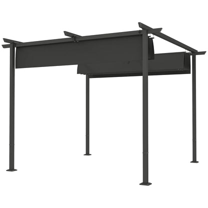 Nancy's Calcara Pergola - Paviljoen - Terras Overkapping - Grijs - ± 300 x 300 x 230 cm
