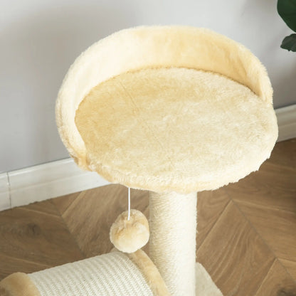 Nancy's Bruce Vale Krabpaal - Kattenbed - Kattenboom - Beige - Pluche - ± 35 x 35 x 45 cm