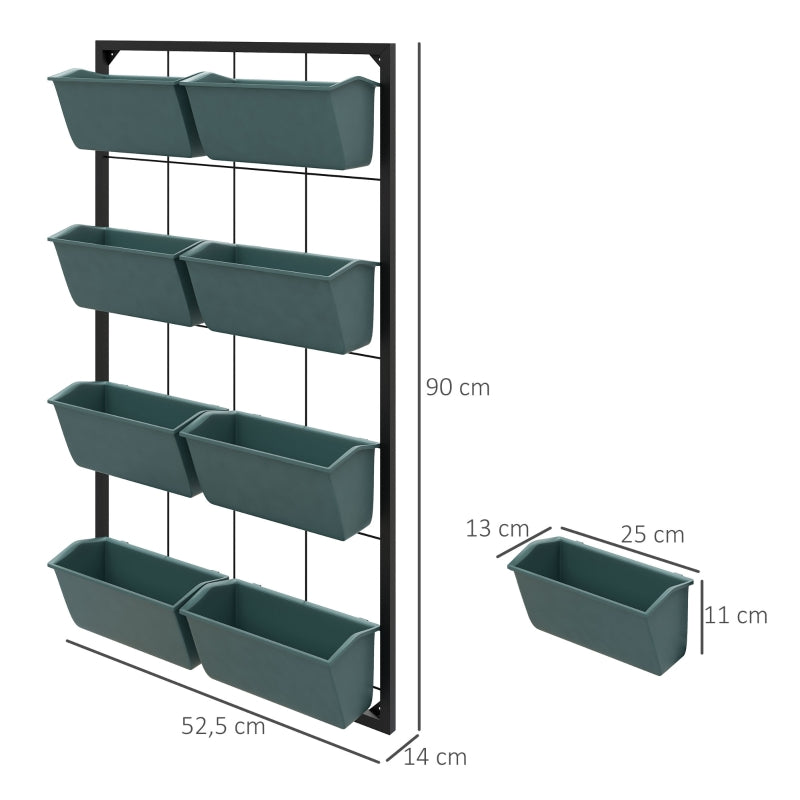 Nancy's Huesca Plant Rack - Flower Stairs - Plant Stairs - Black - Steel - ± 50 x 15 x 90 cm