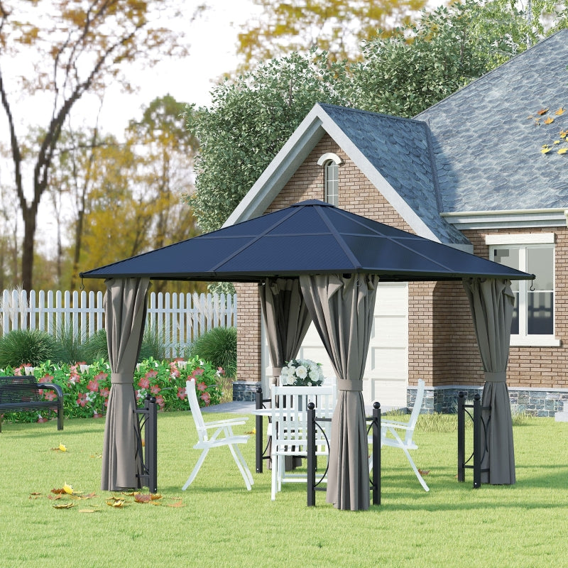 Nancy's Prentious Pavilion - Party tent - Garden pavilion - Blue / Gray - 300 x 300 cm