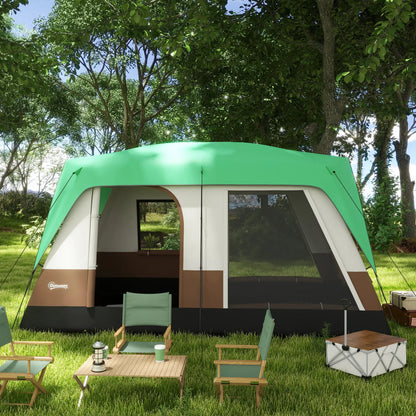 Nancy's Camucia Kampeertent - Camping Tent - Tunneltent - 8 Personen - Groen - 490 x 305 x 225 cm