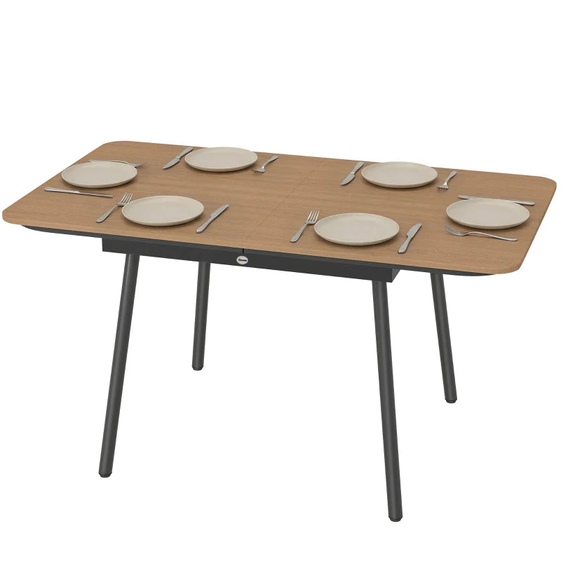 Nancy's Silea Tuintafel - Buitentafel - Eettafel voor buiten - Teak - 140 x 80 x 75 cm