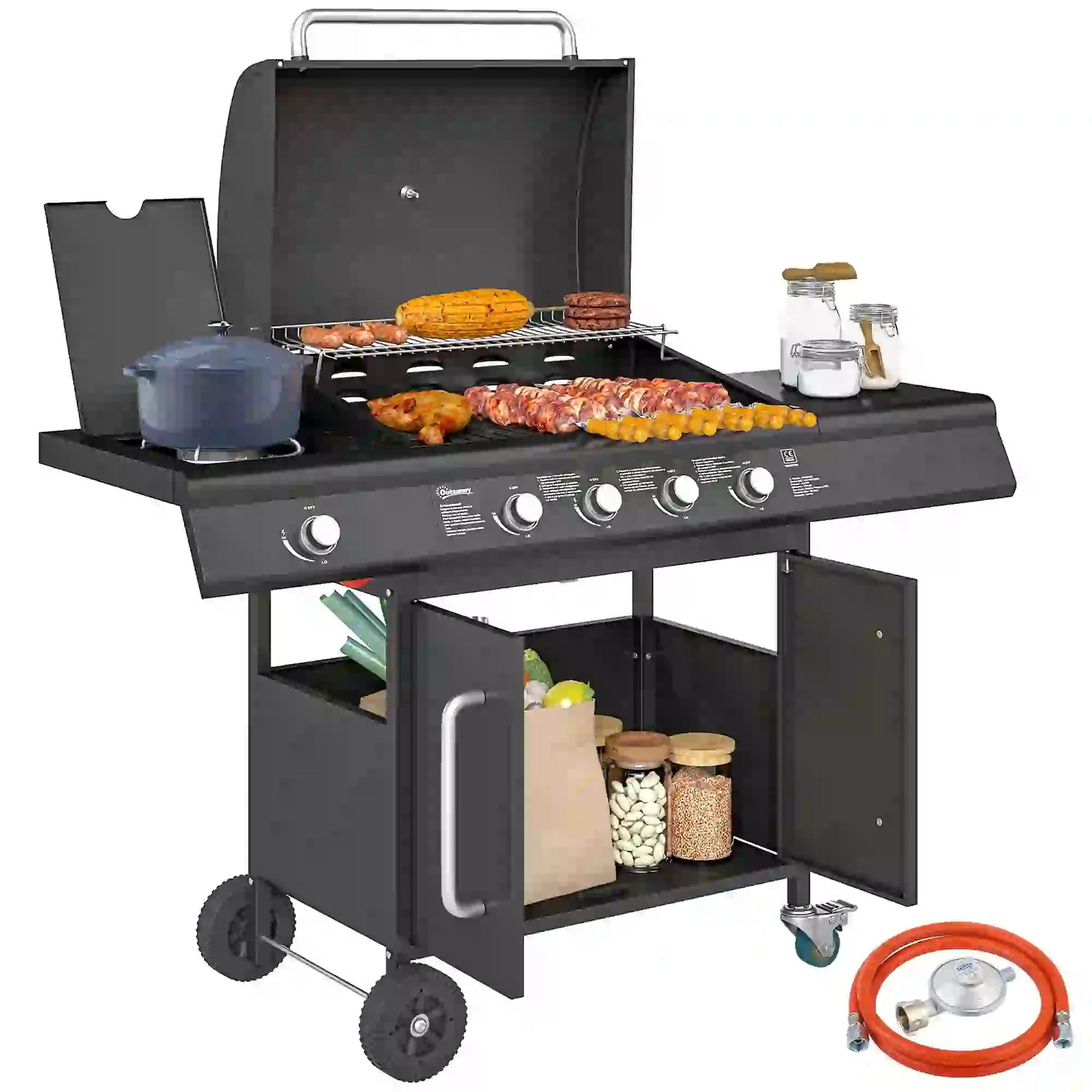 Nancy's Fenestrelle Barbecue - Gasbarbecue - BBQ - Grill - Zwart