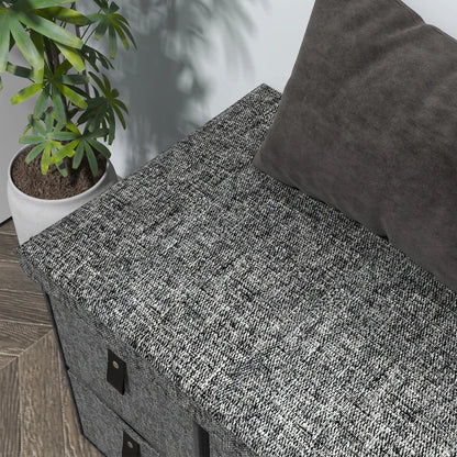 Nancy's Orbassano Schoenenbank - Opbergbank - 6 Lades - Grijs - ± 75 x 40 x 40 cm