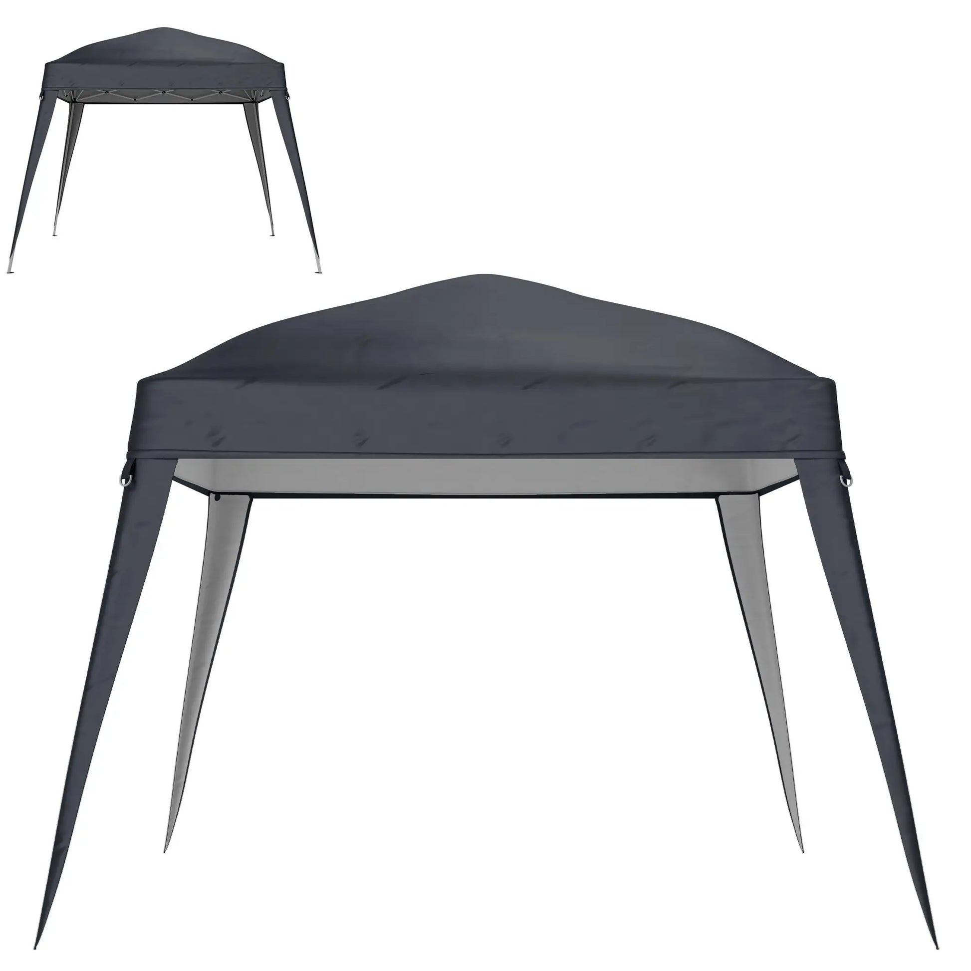 Nancy's Friestas Partytent Overkapping - Paviljoendak - Donkergrijs - 240 x 240 cm