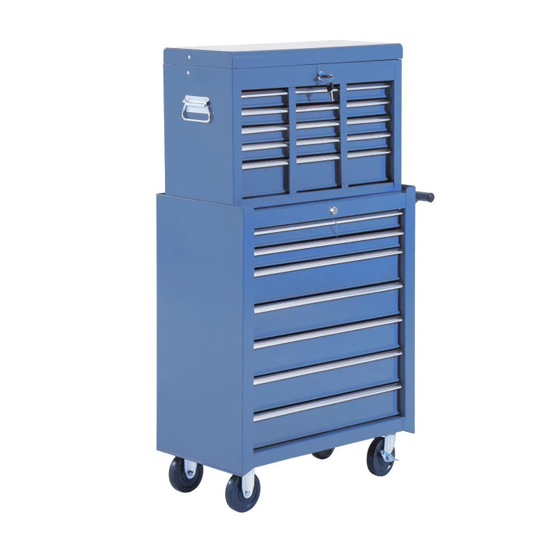 Nancy's Nanno Werkplaatswagen - Gereedschapskar - Gereedschapskist - Gereedschapswagen - Blauw - Staal - ± 60 x 35 x 115 cm
